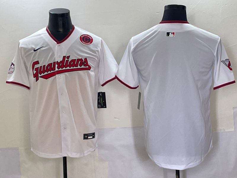 Men 2025 Cleveland Indians Blank White Game Nike MLB Jersey style 2->cleveland indians->MLB Jersey